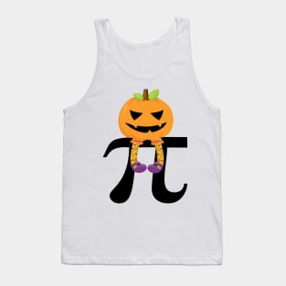 Pumpkin Pi Math Halloween Humor Tank Top